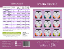 Load image into Gallery viewer, SPOOKY DRACULA_digital quilt pattern