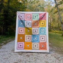 Load image into Gallery viewer, Play House Vol.2 - Small Throw Quilt Kit - AGF Pure Solids version