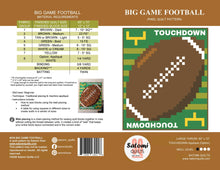 Load image into Gallery viewer, BIG GAME FOOTBALL_paper quilt pattern