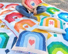 Load image into Gallery viewer, OMBRE RAINBOWS_digital quilt pattern