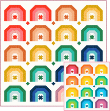 Load image into Gallery viewer, OMBRE RAINBOWS_digital quilt pattern