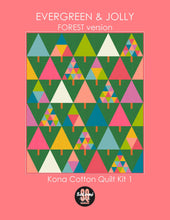 Load image into Gallery viewer, Evergreen & Jolly - Forest version - Quilt Kit 1