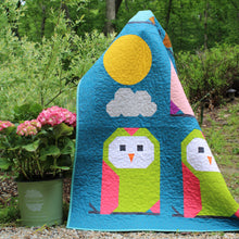 Load image into Gallery viewer, Ghost Owl - Crib Quilt Kit - Kona Cotton version