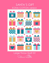 Load image into Gallery viewer, SANTA'S GIFT - Large Throw Quilt Kit - Kona Cotton Version