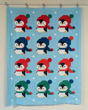Load image into Gallery viewer, Winter Waddle - Crib Quilt Kit - Kona Cotton version