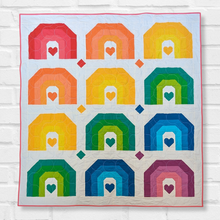 Load image into Gallery viewer, OMBRE RAINBOWS_digital quilt pattern