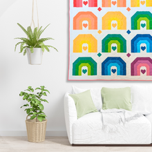 Load image into Gallery viewer, OMBRE RAINBOWS_digital quilt pattern