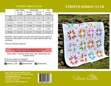 Load image into Gallery viewer, STRIPED RIBBON STAR _ paper quilt pattern