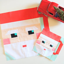 Load image into Gallery viewer, VINTAGE SANTA MUG_digital block pattern