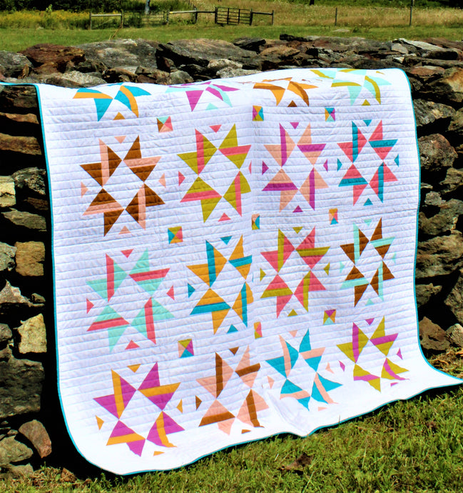 STRIPED RIBBON STAR quilt pattern