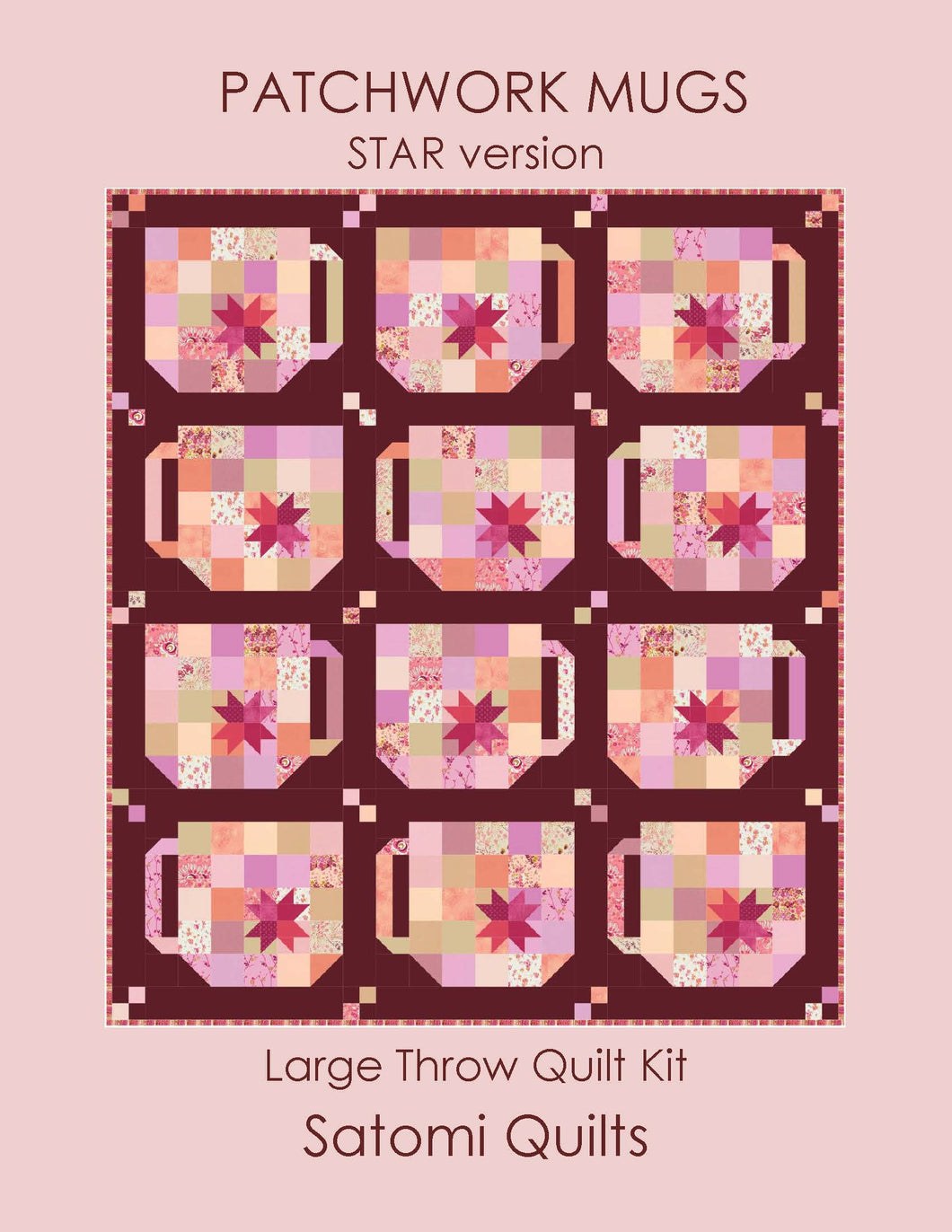 Patchwork Mugs (Star) - Throw Quilt Kit 1 - AGF version