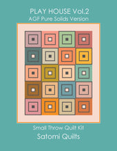 Load image into Gallery viewer, Play House Vol.2 - Small Throw Quilt Kit - AGF Pure Solids version
