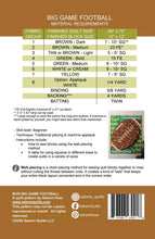 Load image into Gallery viewer, BIG GAME FOOTBALL_digital quilt pattern

