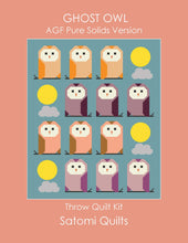 Load image into Gallery viewer, Ghost Owl - Throw Quilt Kit - AGF Pre Solids version
