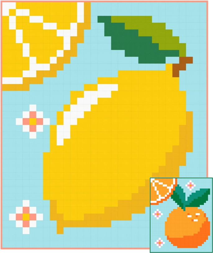 CITRUS BOTANICALS_ digital quilt pattern