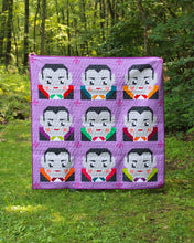 Load image into Gallery viewer, Spooky Dracula - Small Throw Quilt Kit - Kona Cotton version
