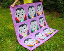 Load image into Gallery viewer, Spooky Dracula - Small Throw Quilt Kit - Kona Cotton version

