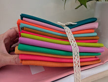 Load image into Gallery viewer, Cottontail Rabbits - Throw Quilt Kit 2 - Kona Cotton version
