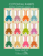 Load image into Gallery viewer, Cottontail Rabbits - Throw Quilt Kit 2 - Kona Cotton version
