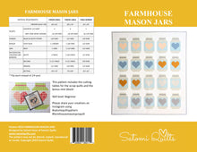 Load image into Gallery viewer, FARMHOUSE MASON JARS _ paper quilt pattern
