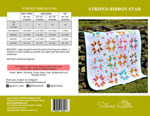 Load image into Gallery viewer, STRIPED RIBBON STAR _ digital quilt pattern
