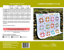 Load image into Gallery viewer, STRIPED RIBBON STAR _  paper quilt pattern
