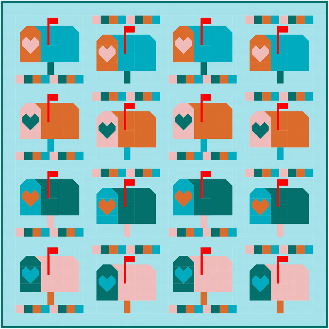 SENDING YOU LOVE _  digital quilt pattern