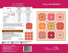 Load image into Gallery viewer, FALL BLOOMING _  digital quilt pattern
