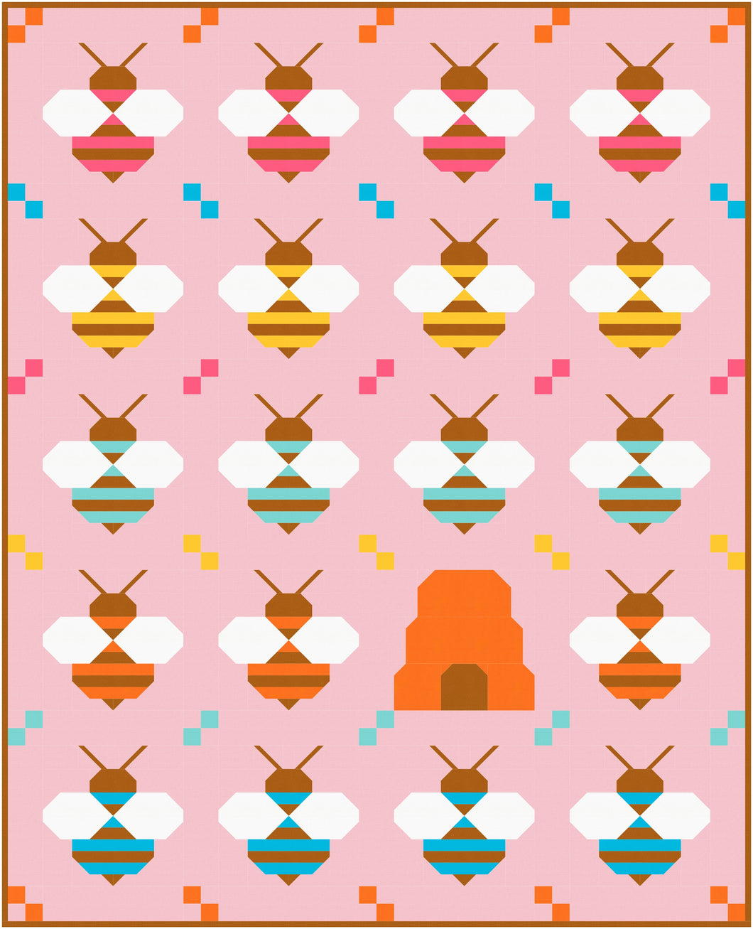 SOMETHING'S ABUZZ _  digital quilt pattern