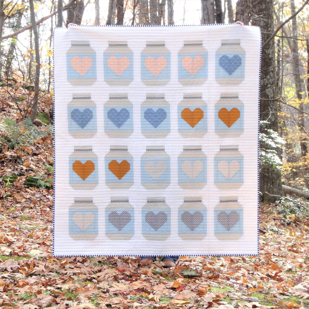 FARMHOUSE MASON JARS _ digital quilt pattern