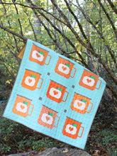 Load image into Gallery viewer, PUMPKIN CAMPFIRE MUGS _ digital quilt pattern

