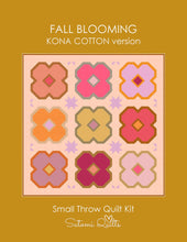 Load image into Gallery viewer, Fall Blooming (KONA COTTON) - Small Throw Quilt Kit with Binding
