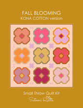 Load image into Gallery viewer, FALL BLOOMING (KONA COTTON) - Small Throw Quilt Kit
